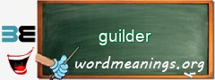 WordMeaning blackboard for guilder